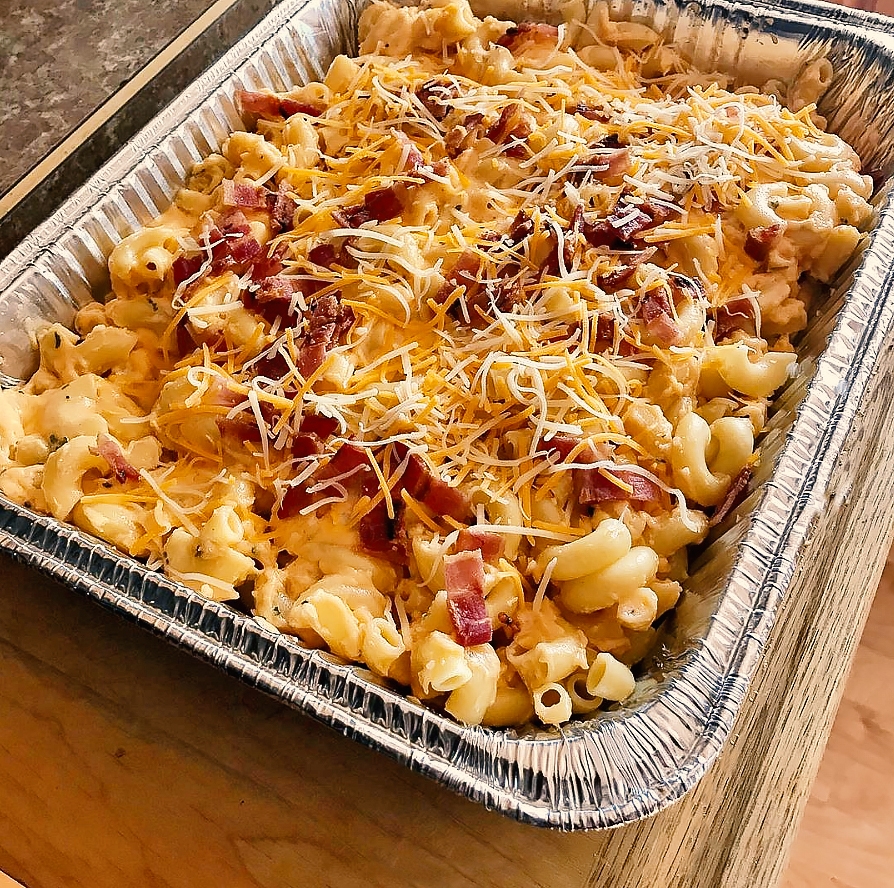 smoked macaroni and cheese in pellet grill