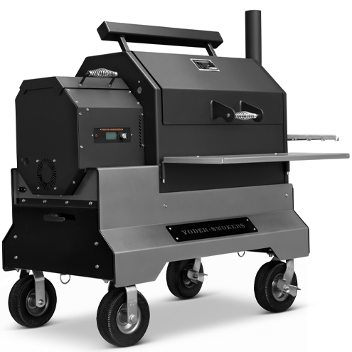 Yoder Smokers YS640s Pellet Grill on Competition Cart