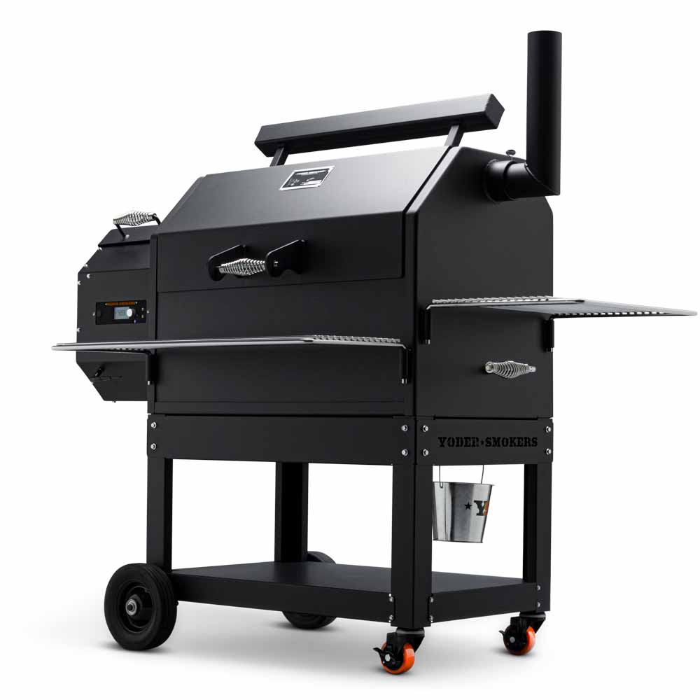 Black Analog Electric Smoker Outdoor Cooking Barbecue BBQ Roaster